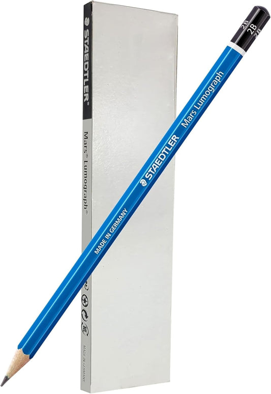 Mars Lumograph 2B Graphite Art Drawing Pencil, 6 Pencils