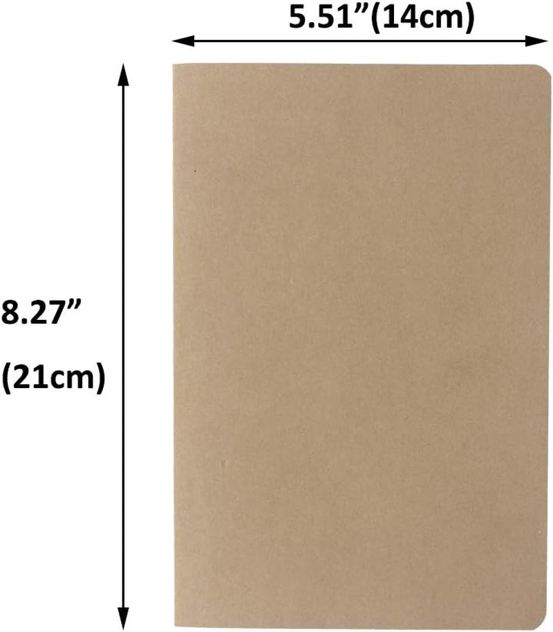 12 Pack 8.25X5.5 Inches Dot Grid Paper Notebook/ A5 Size Dot Journal Notebook, Dot Grid Subject Notebooks Wire-Bound with Kraft Cover, 30 Sheets/60 Dot Pages