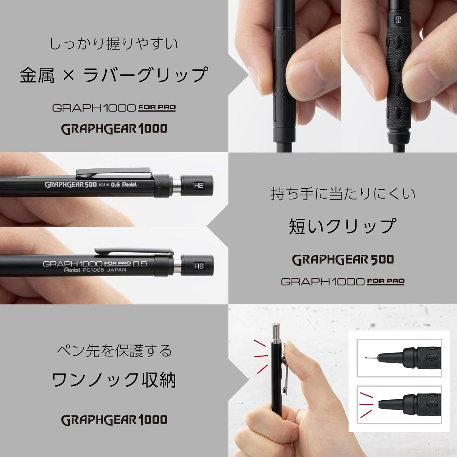Mechanical Pencil for Drafting, Set of 3, 60Th Anniversary Limited Edition 0.5 Mm PGANAST
