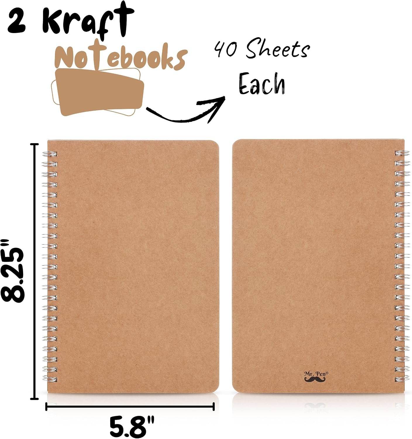 - Spiral Notebook, A5, Kraft Cover, 2 Pack, 80 Pages, Sketch Book, Drawing Notebook, Notebook Spiral, Spiral Bound Notebook, Spiral Sketchbook, Blank Journal Notebook, Unlined Notebook | Drawing Notebook, Notebook Spiral, Spiral Bound Notebook, Spiral Sketchbook, Blank Journal Notebook, Unlined Notebook