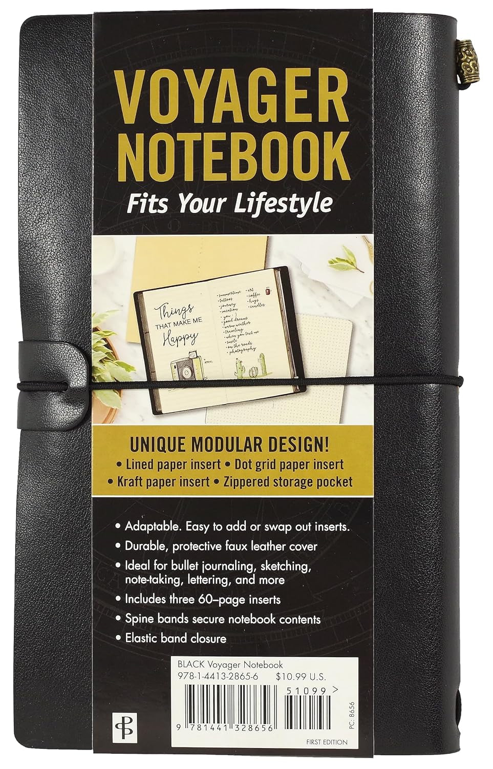 Voyager Refillable Notebook - Black (Traveler'S Journal, Planner, Notebook)