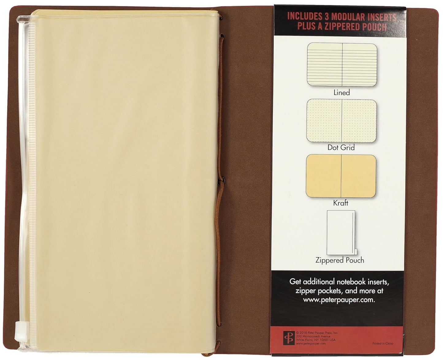 Voyager Refillable Notebook - Burgundy (Traveler'S Journal, Planner, Notebook)