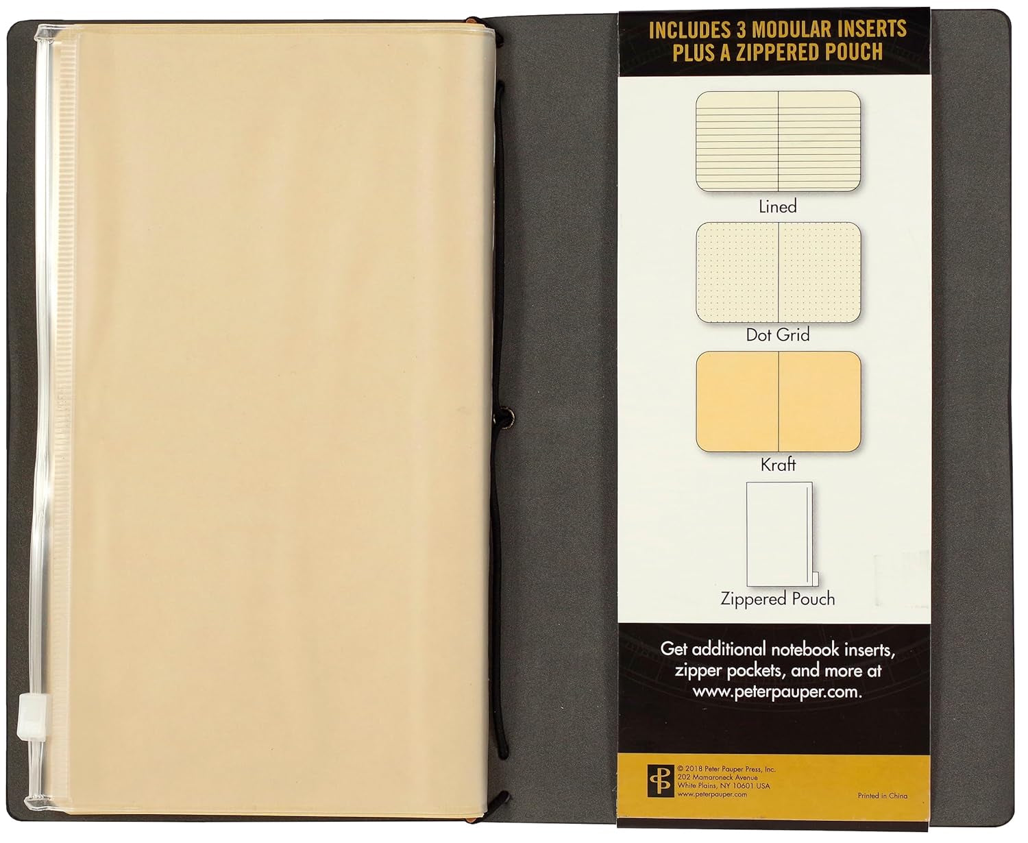 Voyager Refillable Notebook - Black (Traveler'S Journal, Planner, Notebook)